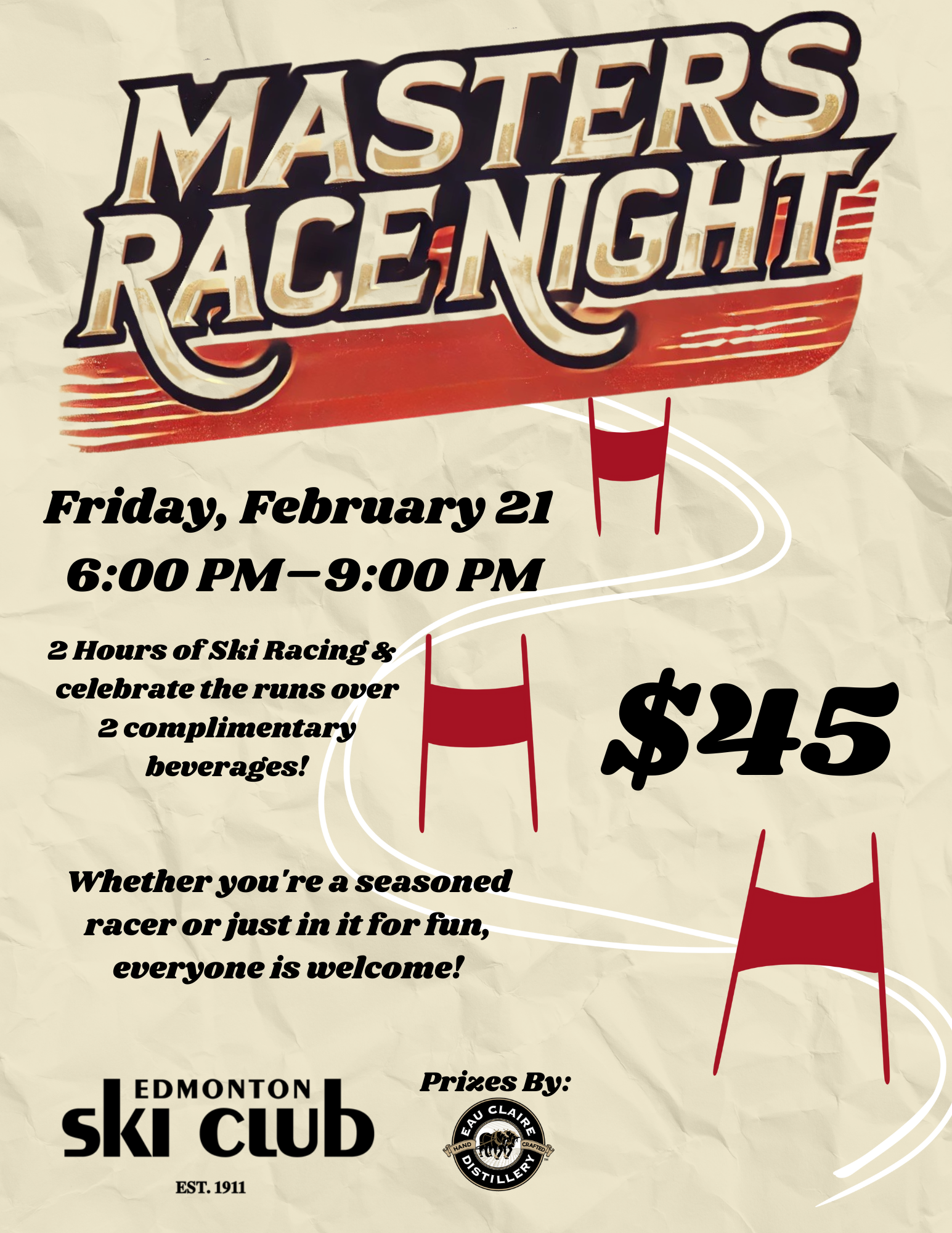 Masters Race Night - February 21